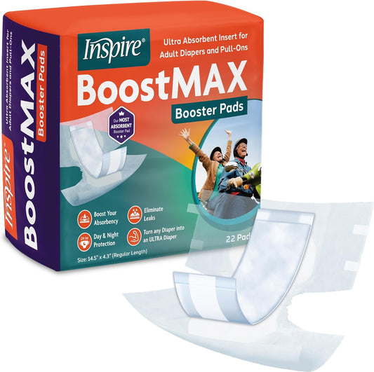 Super Absorbent Incontinence Pads 5+ Cups Absorption | 22 Count