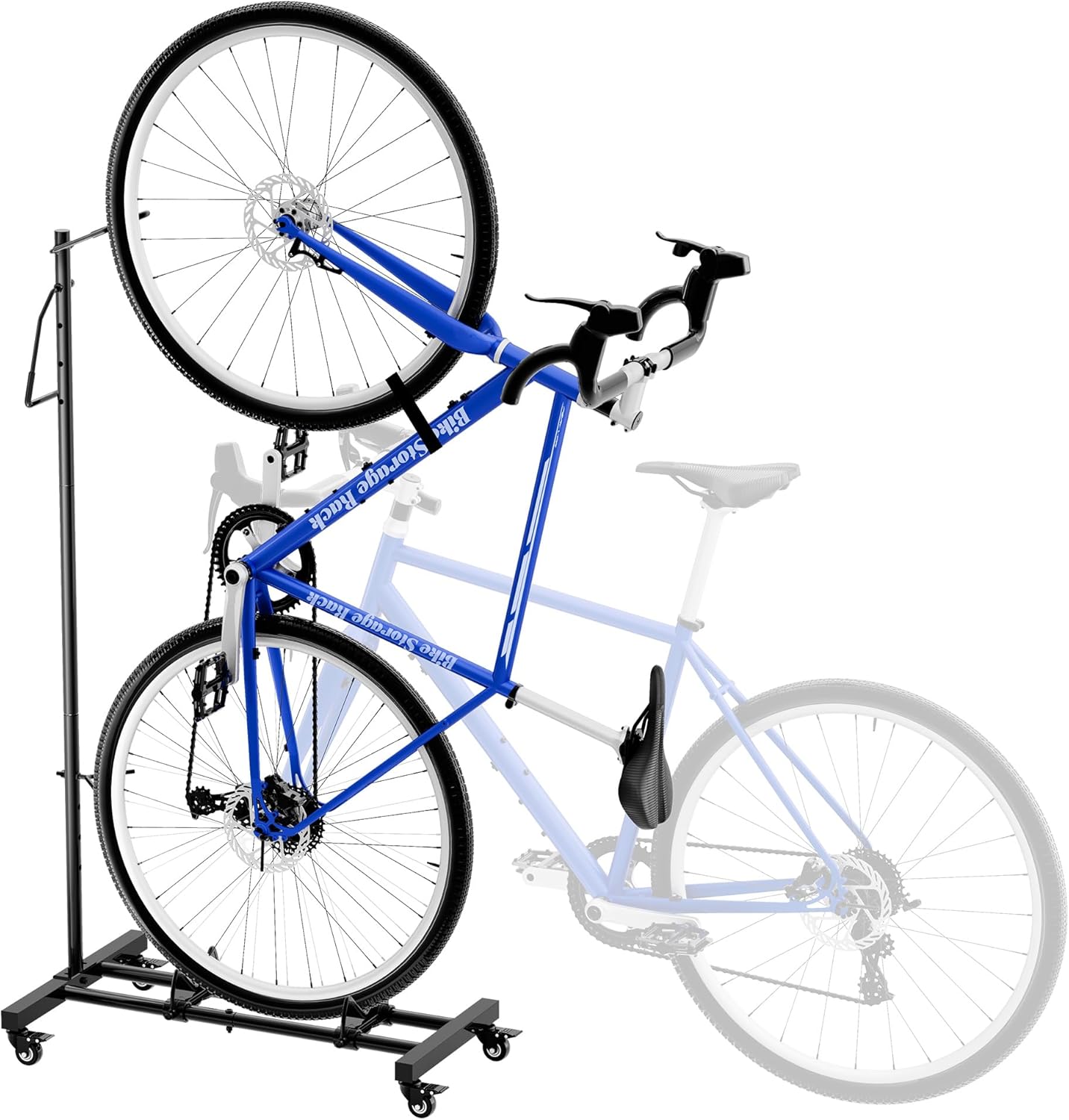 Vertical Bike Parking Stand - Adjustable Height for 29 Wheels