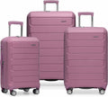 Pagosa Mauve 3-Piece Indestructible Hardshell Spinner Set - 22/26/30