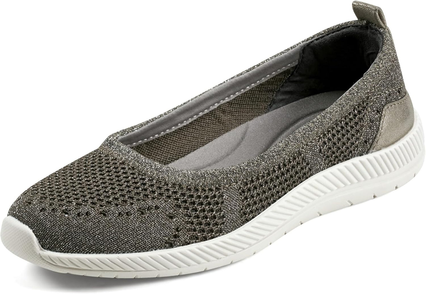 Easy Spirit Womens Glitz2Ballet Flat for Ultimate Comfort