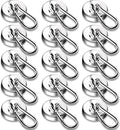 Magnetic Hooks 110LBS Heavy Duty with Swivel Carabiner - Pack of 15
