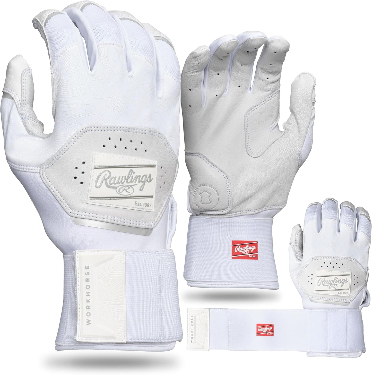 Rawlings Workhorse Baseball Batting Gloves for Elite Performance