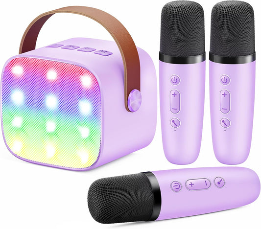 Portable Karaoke Fun: YLL Mini Speaker w/ 3 Wireless Mics