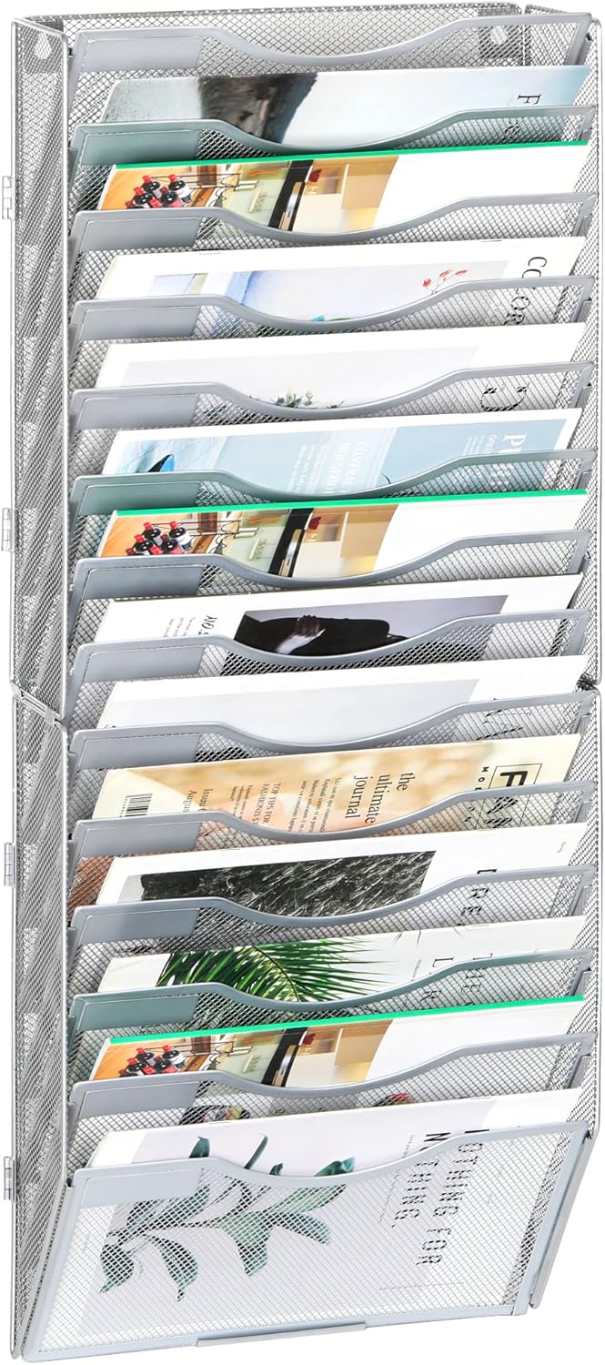 EasyPAG Wall File Holder Organizer for Efficient Document Storage