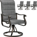UDPATIO Outdoor Swivel Chairs Set of 4 for Relaxing Comfort