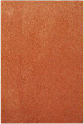 Ambiant Pet Friendly Solid Color Area Rug Orange 12 ft x 18 ft - Soft