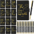 Spakon 24 Sets Christian Gifts Bulk Bible Study Notebook & Pen
