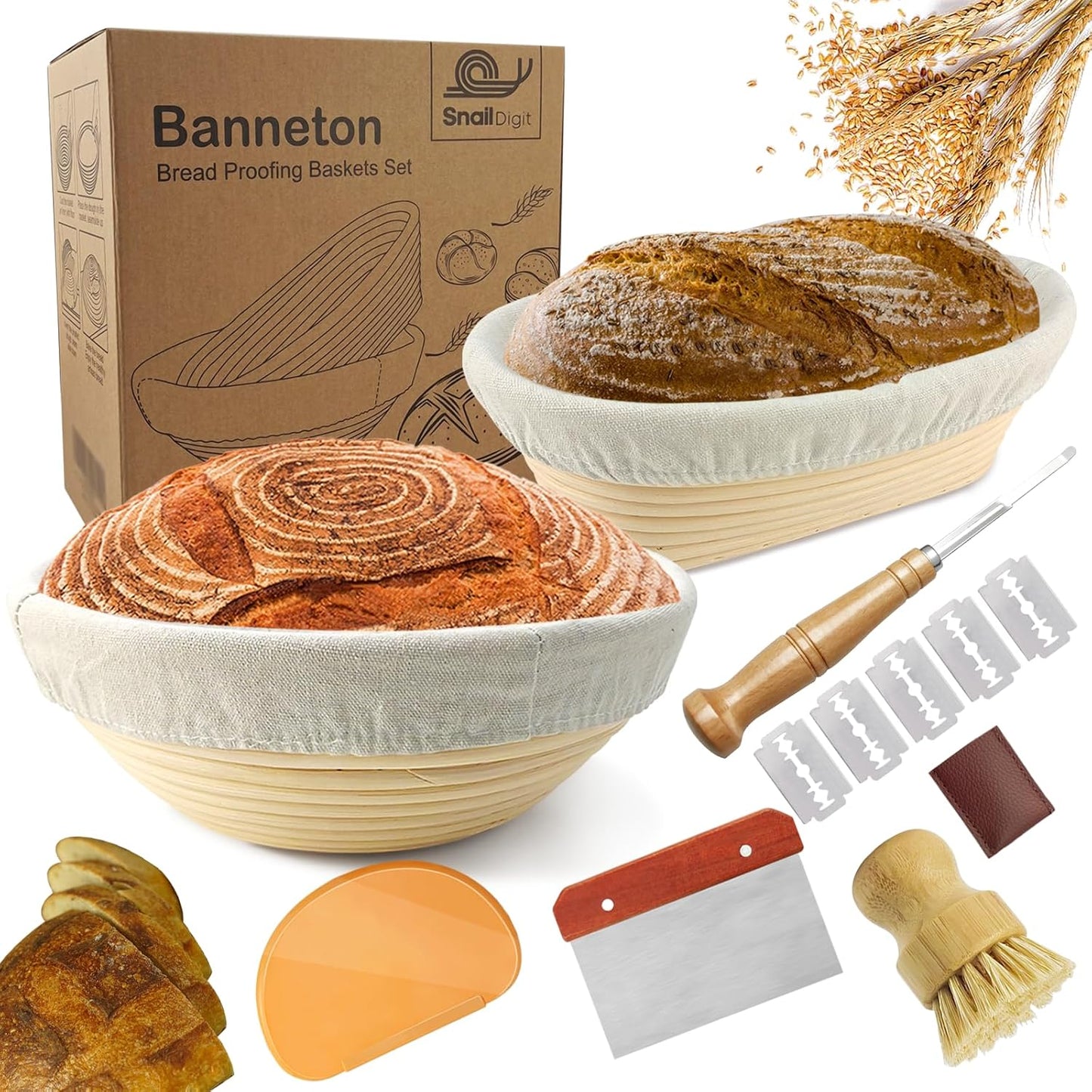 Sourdough Bread Baking Supplies: Banneton Baskets & Tools