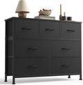 7 Drawer Dresser with Fabric Bins - Compact Storage Tower