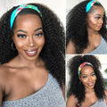 Headband Wig Human Hair Kinky Curly 24 in - Glueless Half Wig