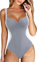RXRXCOCO Women Slimming Tummy Control One Piece Swimsuit - Sculpting
