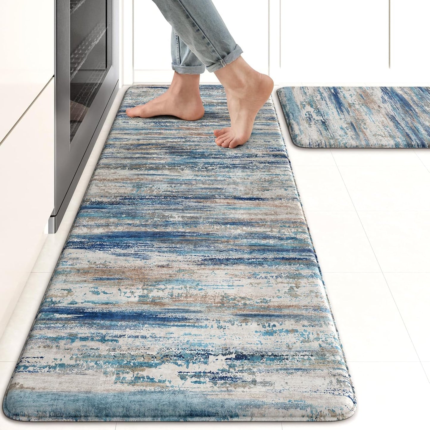 KIMODE Christmas Anti Fatigue Kitchen Mats for Floor