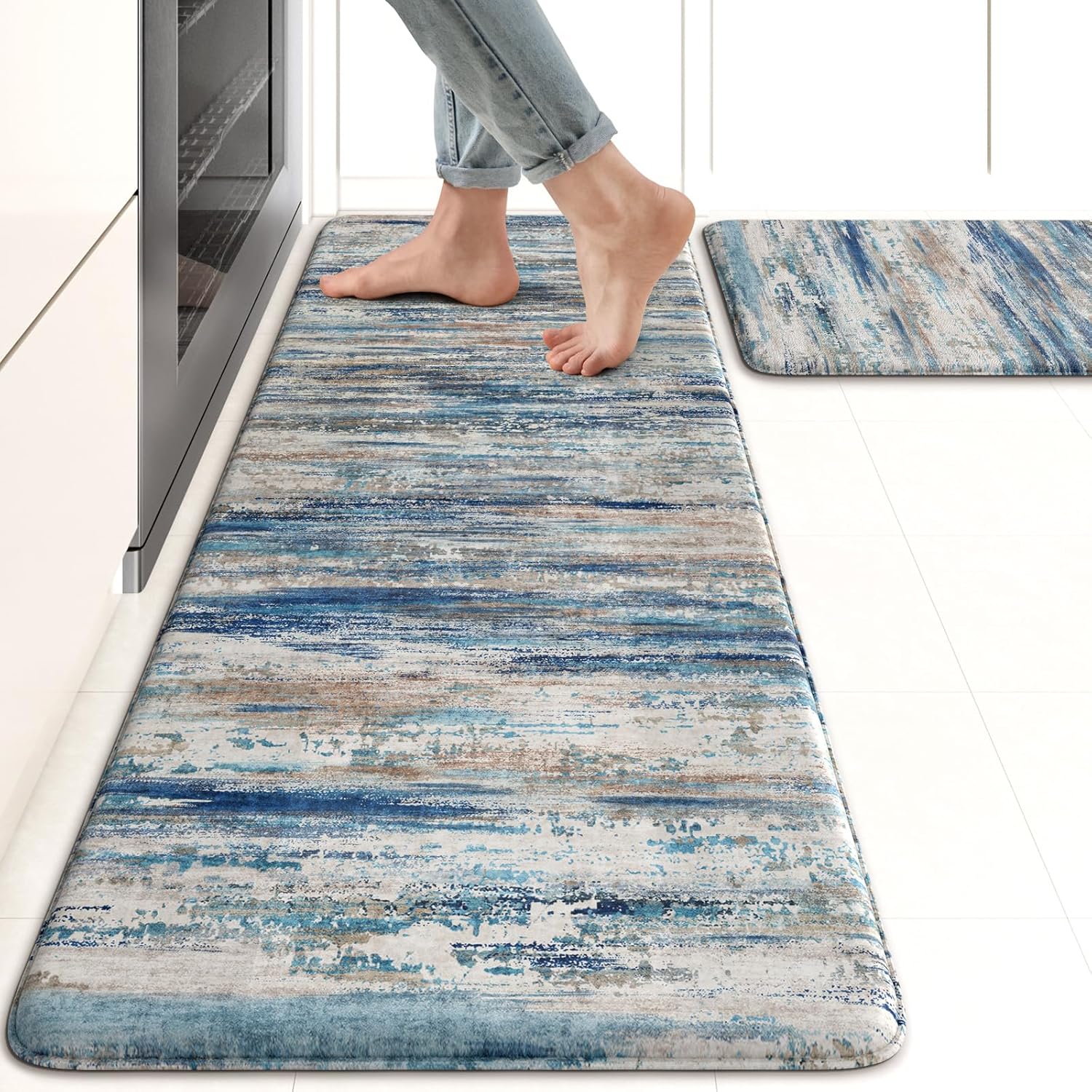 KIMODE Christmas Anti Fatigue Kitchen Mats for Floor