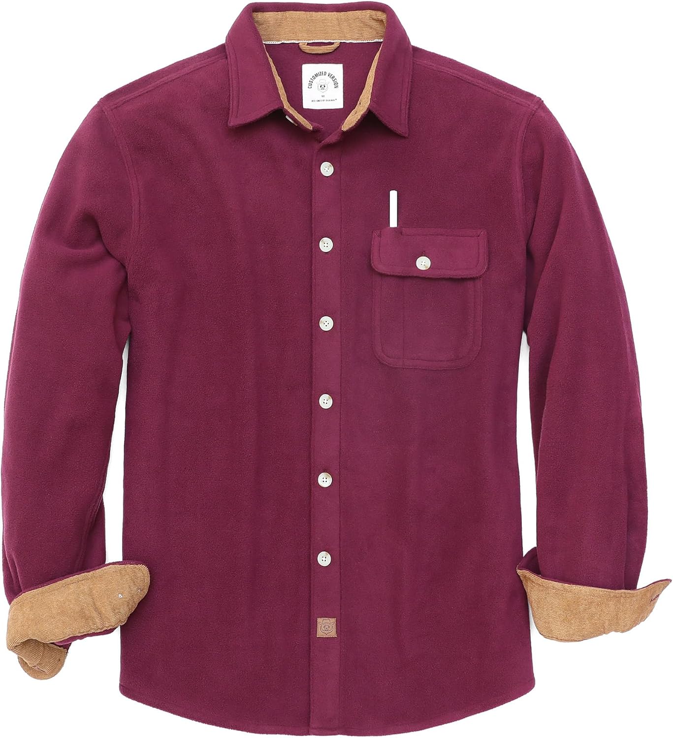 Dubinik Mens Flannel Shirts Long Sleeve Casual Button Down Style