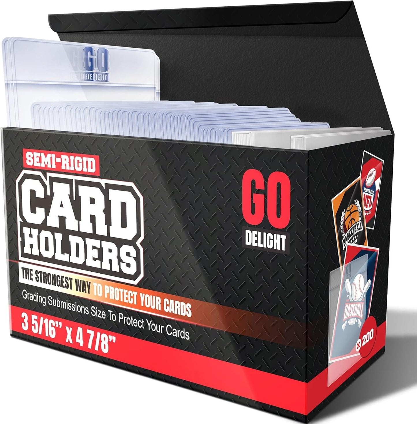 Semi Rigid Card Holders for PSA Grading - 400 Bundle Set