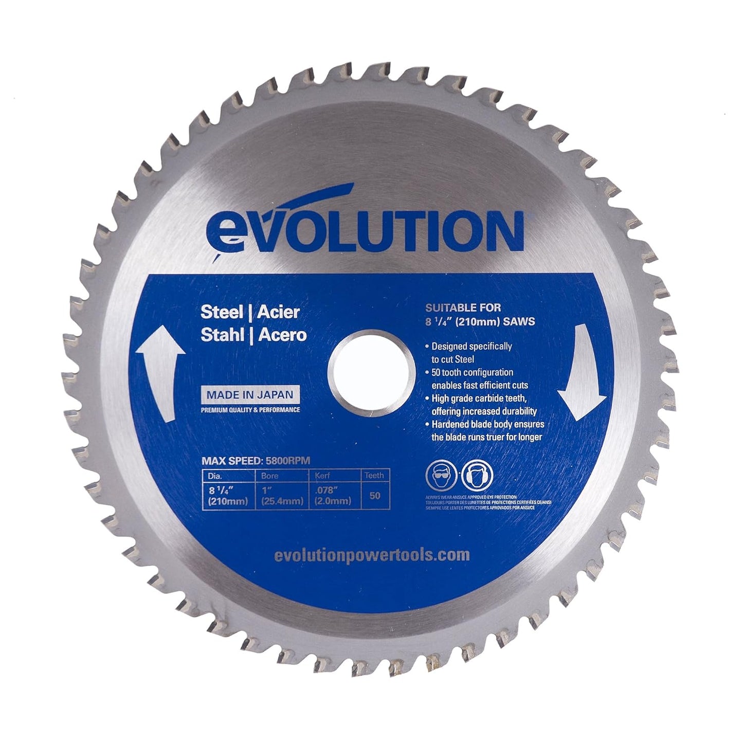 Evolution Power Tools 8-1/4-Inch Steel Cutting Blade Review