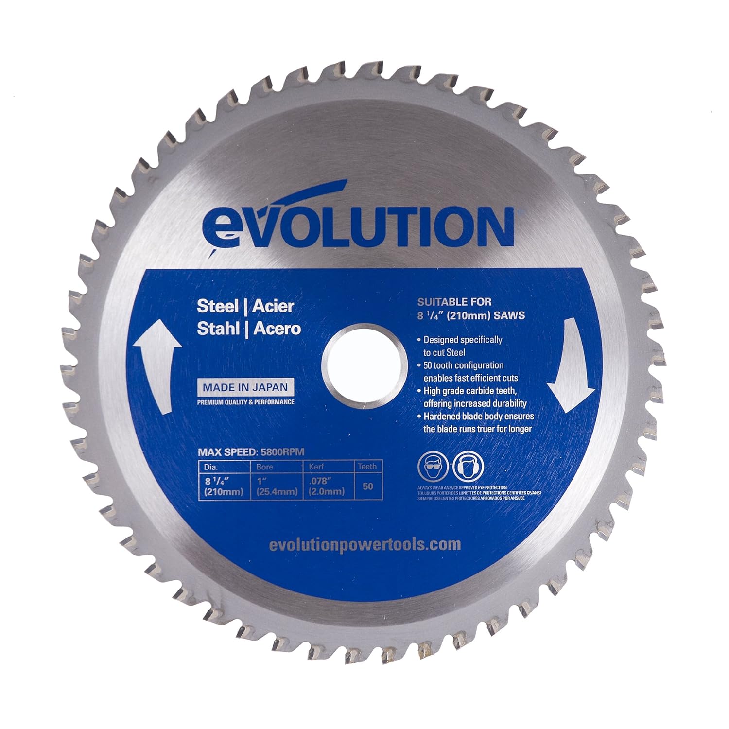 Evolution Power Tools 8-1/4-Inch Steel Cutting Blade Review
