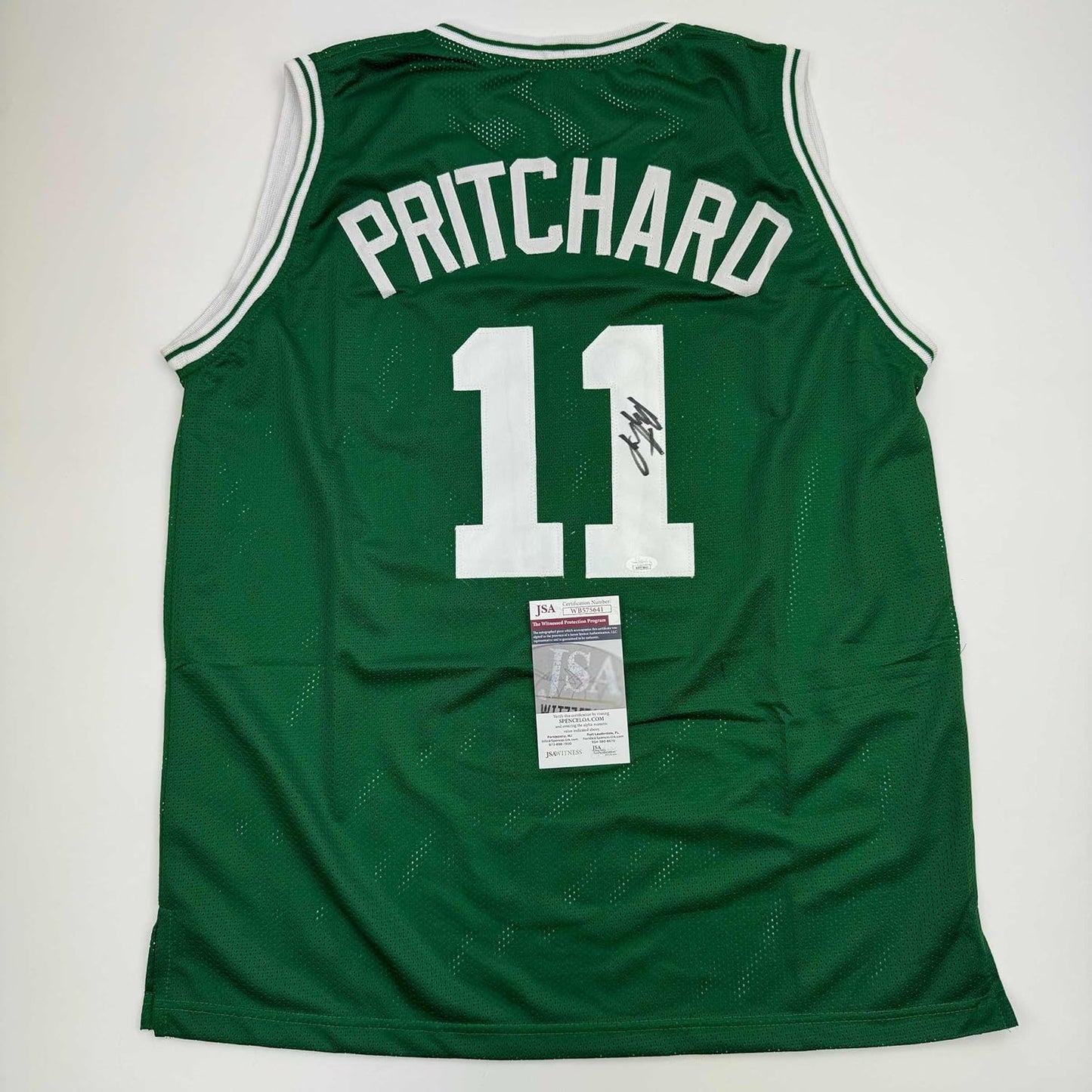 Autographed Payton Pritchard Boston Green Basketball Jersey