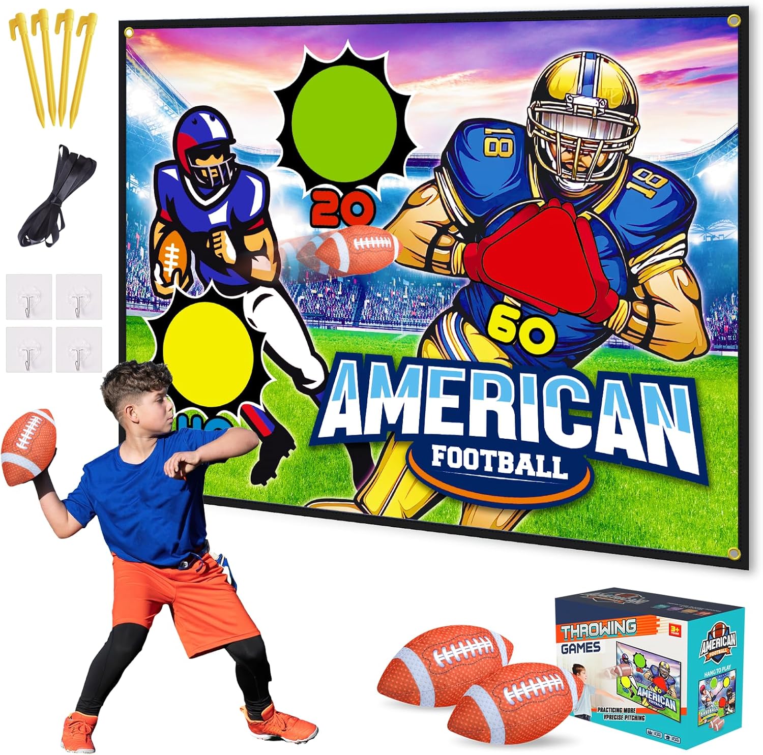 VATOS Football Toss Game Set - Family Fun!