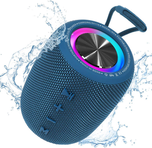Compact 20W Bluetooth Speaker - Dynamic Bass & Lights!