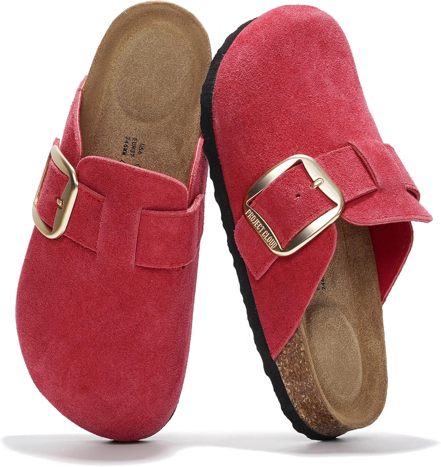 Project Cloud Genuine Leather Clogs for Women with Memory Foam