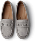 Women's Wide Loafers Slip Ons with Memory Foam - Comfortable Dressy