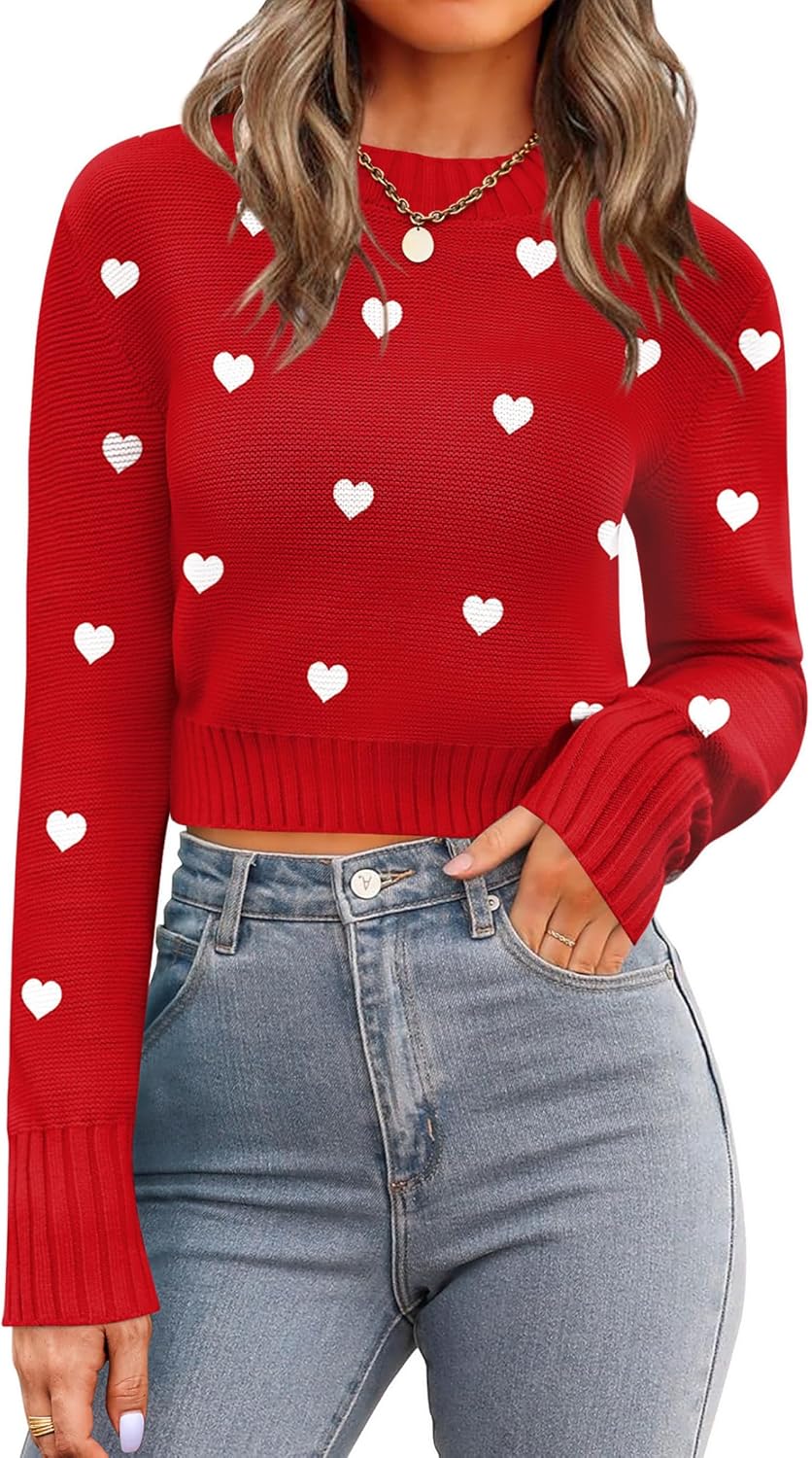 Trendy Long Sleeve Ribbed Knit Pullover Sweater for Women