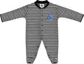 Creative Knitwear College Baby Striped Footed Romper - Team Logo