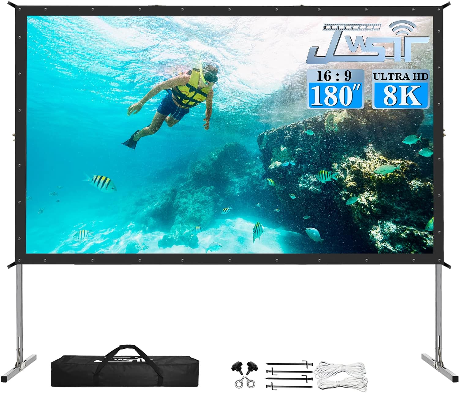 180 Inch Portable Outdoor Projector Screen for Large Events