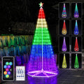 7.5ft Outdoor Christmas Cone Tree Lights with 640 Smart LEDs - App