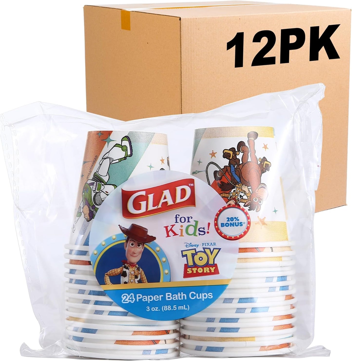Disney Pixar Toy Story Disposable Mini Paper Cups for Kids