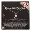 60th Birthday Necklace for Women - Ready to Gift Poem Necklace