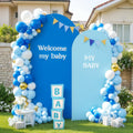 Blue Arch Backdrop Cover Set of 2 - Stretchy 6ft and 7.2ft Wedding