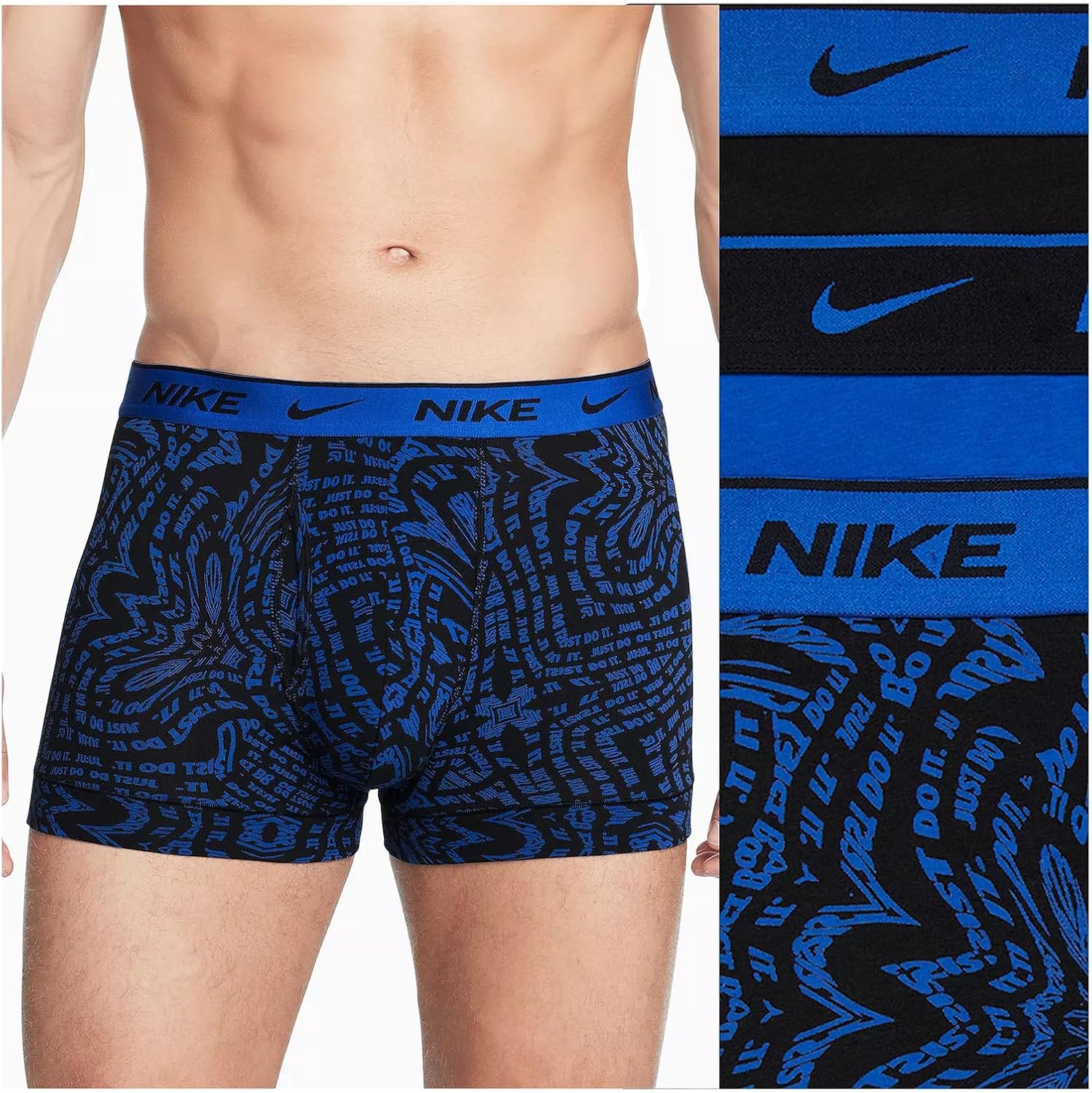 Nike Mens Dri-Fit Boxer Briefs 3PK for Ultimate Comfort