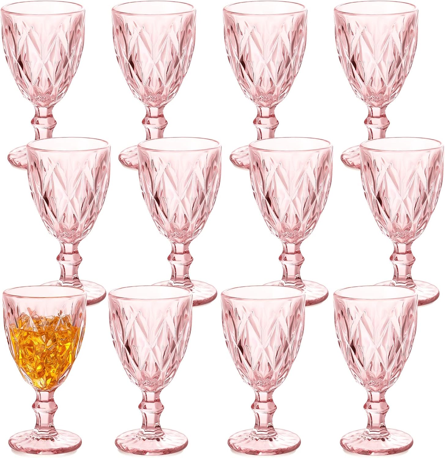 Yinder Vintage Glass Goblet Set for Elegant Parties and Events