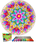 Life of Colour Mandala Painting Kit 15in Beach - Large Engraved Wall