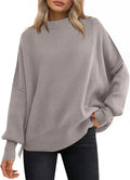 Women Oversized Batwing Sweater - Casual Crewneck Pullover 2025