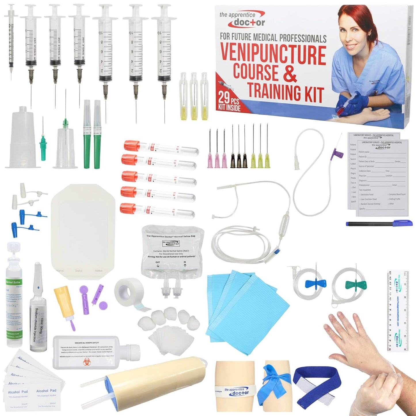 Venipuncture Practice Kit for Nurses & Phlebotomists Training