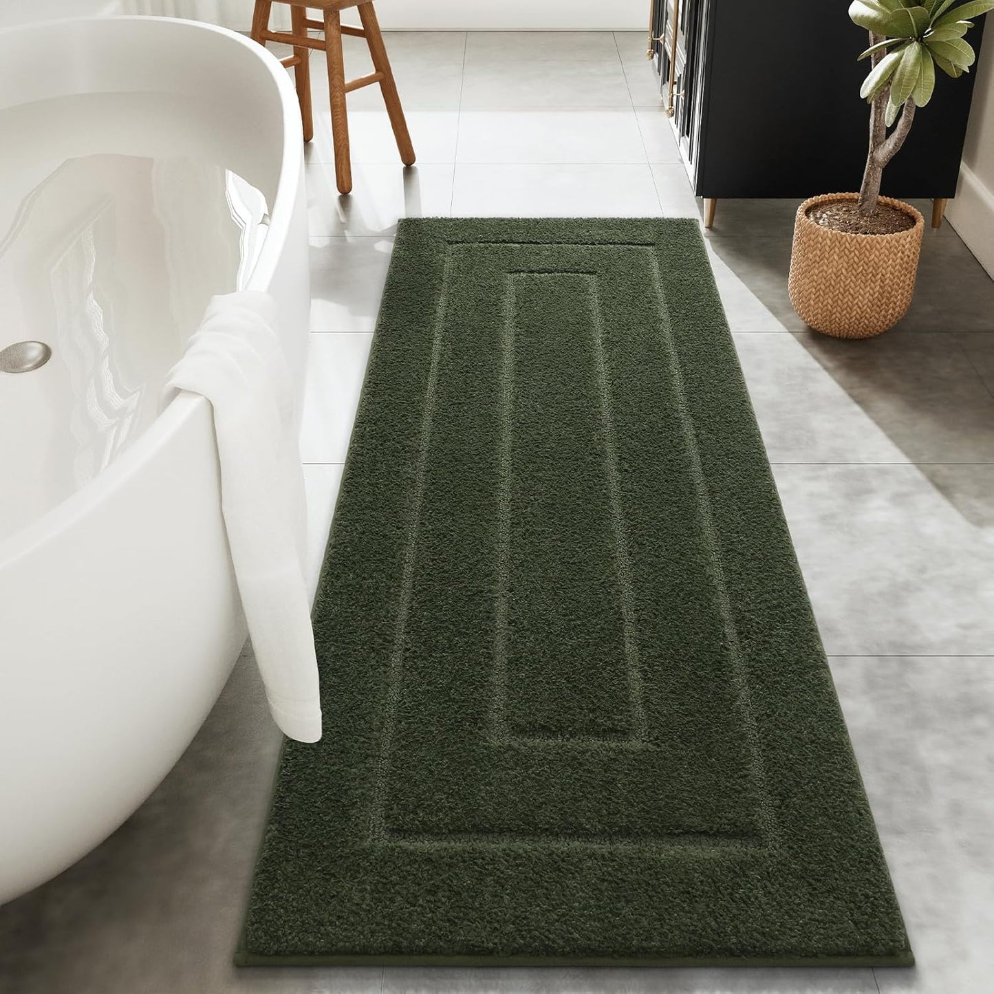 HOMORE Bathroom Runner Rug 24x60 Inch Soft Absorbent Mat