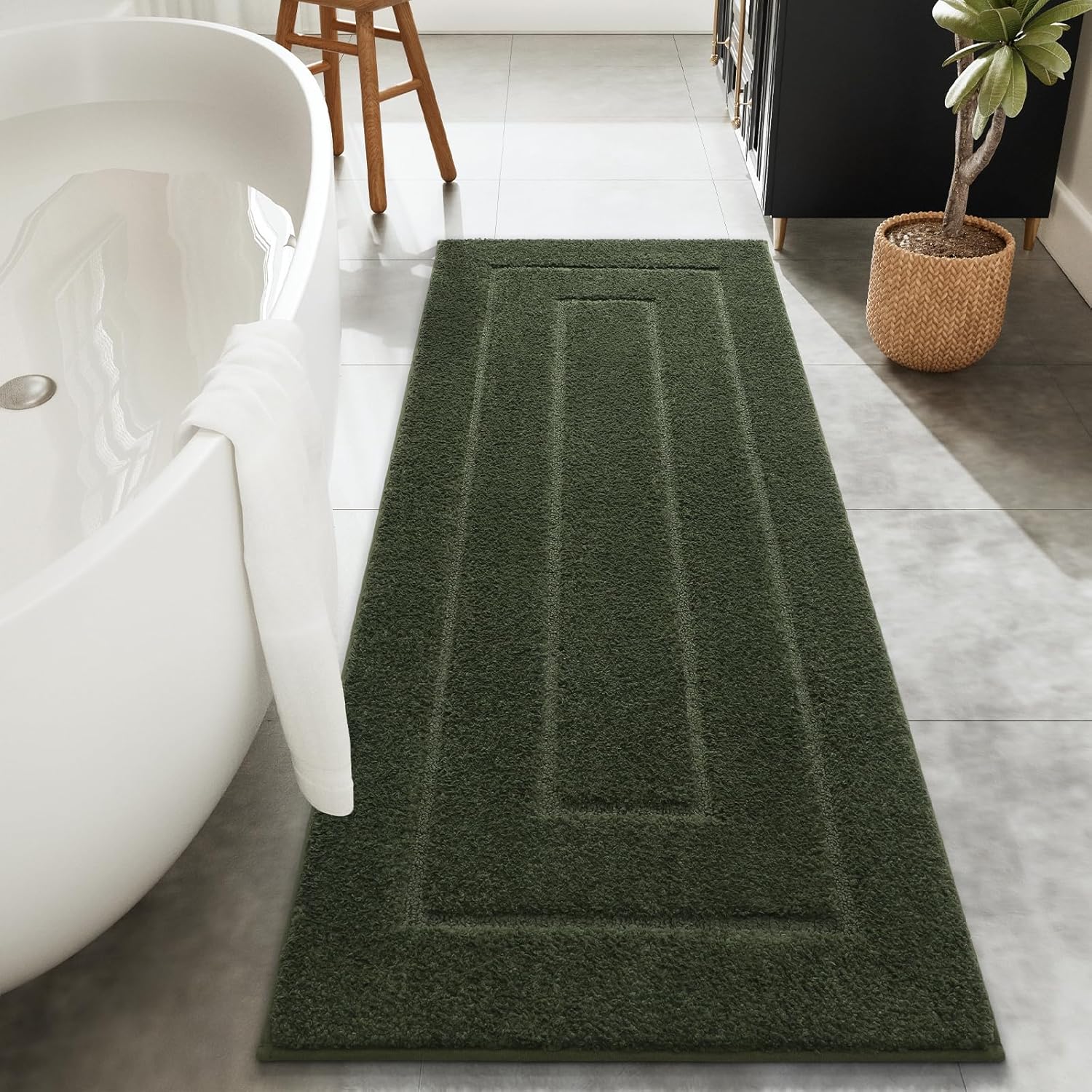 HOMORE Bathroom Runner Rug 24x60 Inch Soft Absorbent Mat