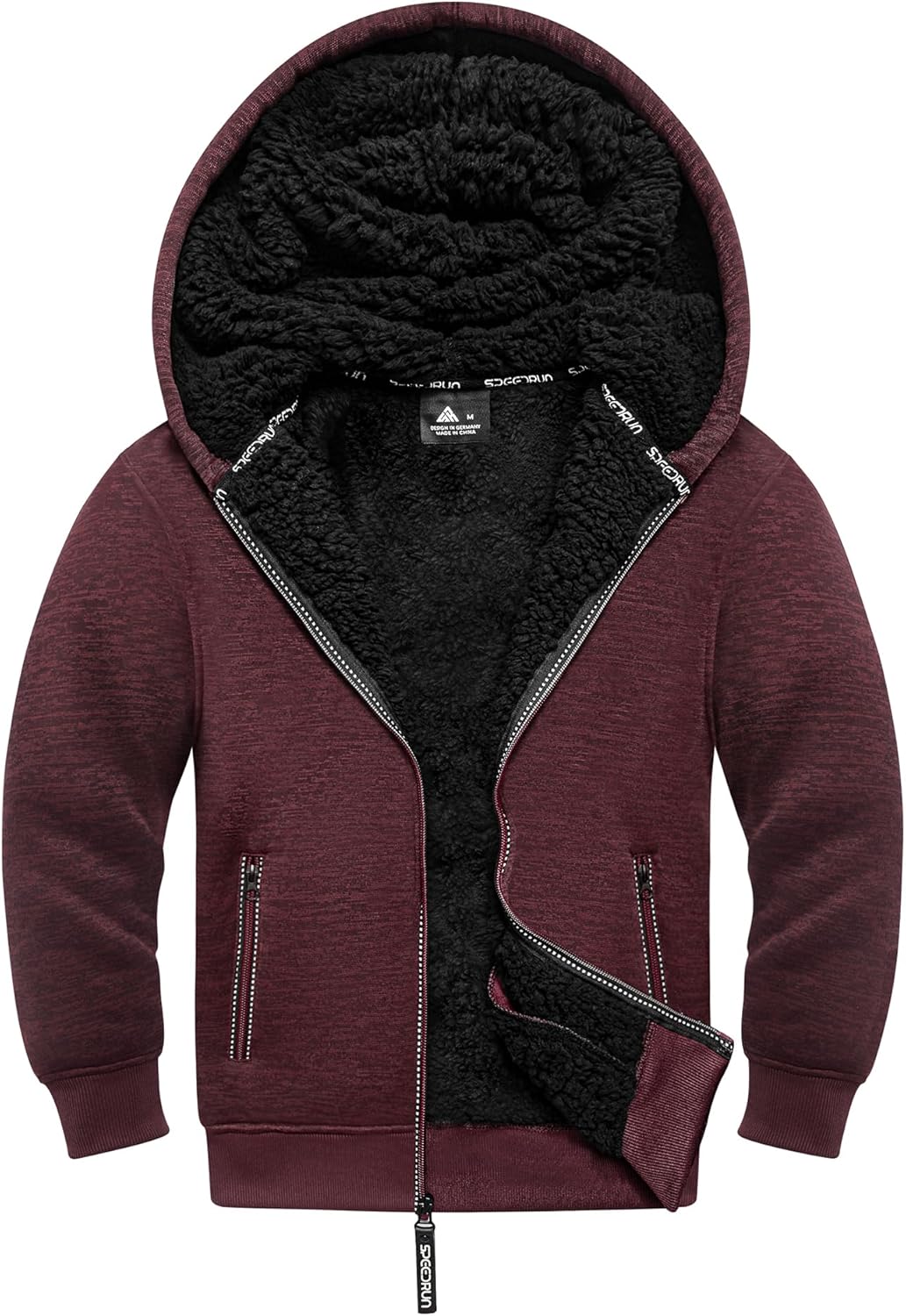 SWISSWELL Unisex Kids Fleece Hoodie Sherpa Lined Jacket