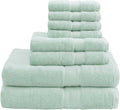 800GSM Cotton Bath Towel Set of 8 Seafoam - Plush Spa Quality