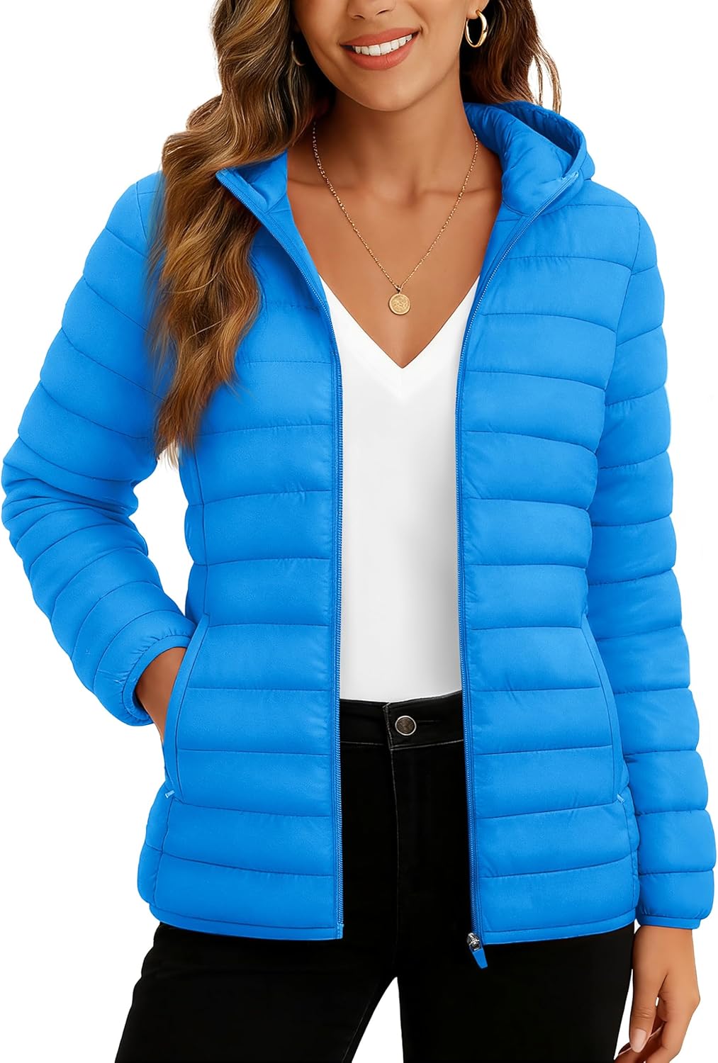 TACVASEN Women's Lightweight Puffer Jacket for Winter Comfort