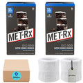 MET RX Big 100 Protein Bars 16 Bars Total, Super Cookie Crunch, Meal Replacement +GrisaBox