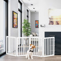 Folding 4-Panel Indoor Dog Gate for Home Safety and Convenience