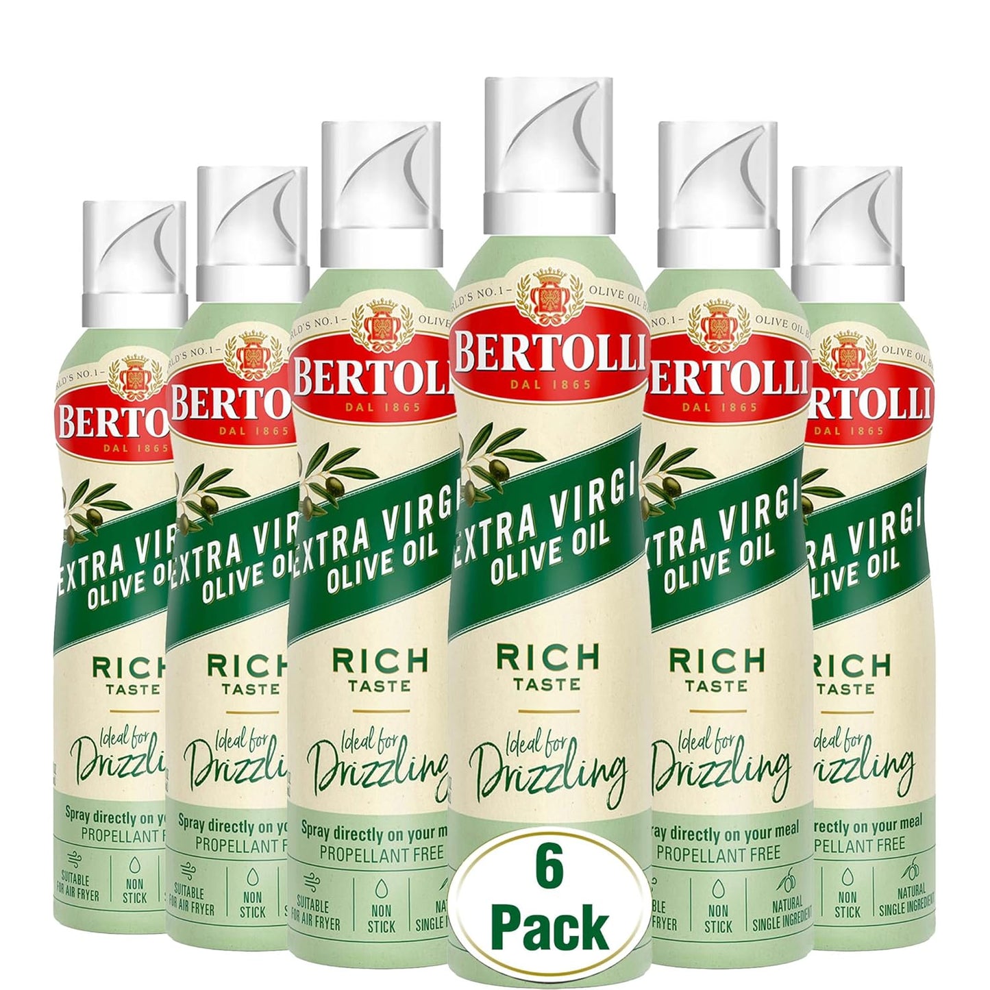 Bertolli Extra Virgin Olive Oil Spray - Rich Taste for Cooking