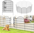 Metal Garden Fence 32 in H x 28 in W 10 Panels - 23 ft Rustproof
