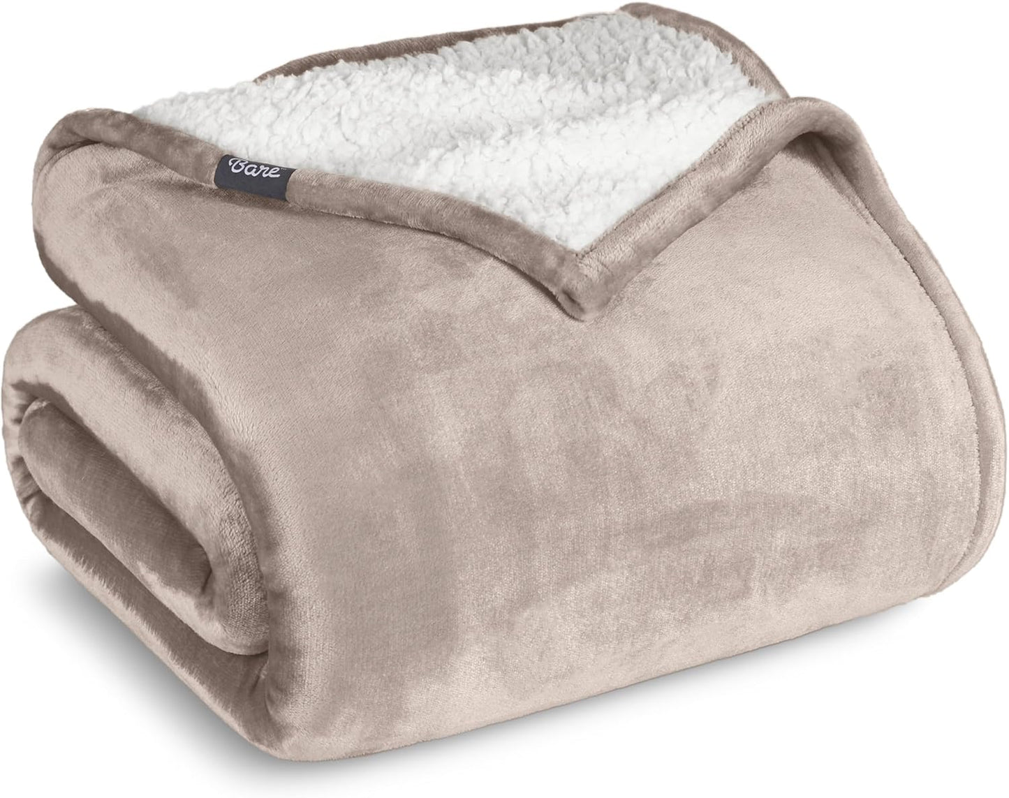 Bare Home Sherpa Fleece Blanket - Cozy Twin XL Comfort