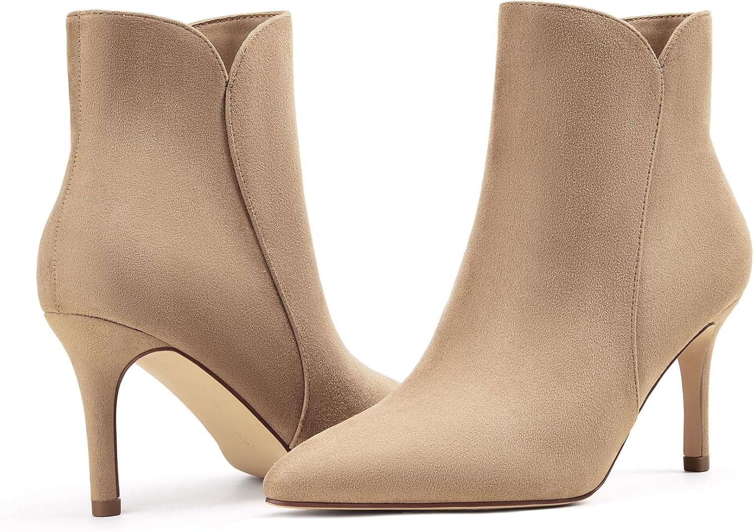 Chic Heeled Ankle Boots for Women with Pointed Toe Design
