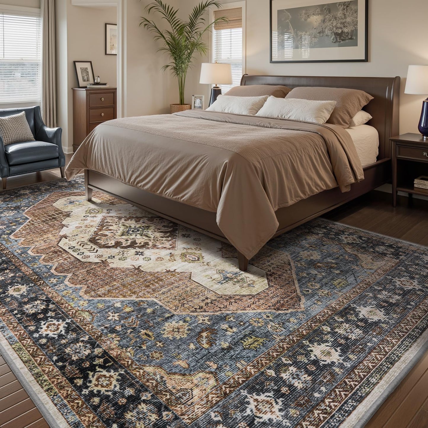 Engiw Washable Rug 6x9 Area Rugs for Cozy Living Spaces